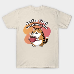 Chubby Cat Coffee T-Shirt